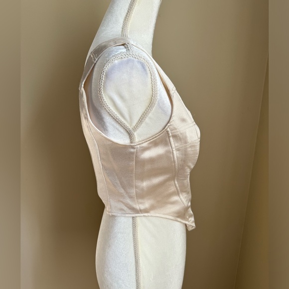 Future Collective Kahlana Barfield Corset Bustier in Cream - Picture 4 of 7